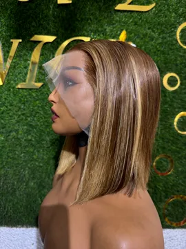 Glamorous Sleek Blonde Frontal Wig