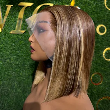 Glamorous Sleek Blonde Frontal Wig