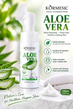 Kormesic Face Cleaning Foam (Aloe Vera)