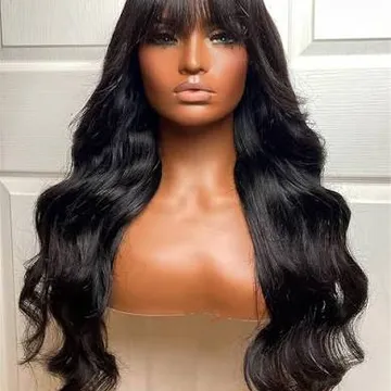 NIGHT MARKET 🔥✅ ASS. BONE STRAIGHT FRINGE ( 80% Human Hair )