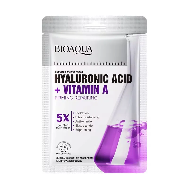 Bioaqua Hyaluronic Acid + Vitamin A Face Mask - Firm Skin and Brightens
