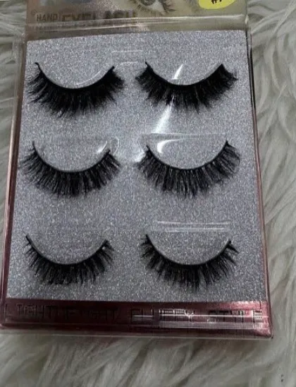 3 pair set Mink Lash Strip