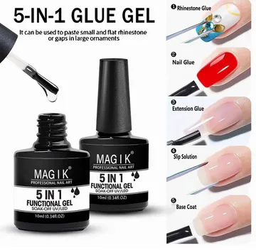 Magic 5 in 1 Nail Glue Gel Versatile Functional Polish