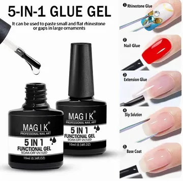 Magic 5 in 1 Nail Glue Gel Versatile Functional Polish