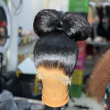 Yaki straight 360 frontal π― human hair, very soft. Can be bleached dyed and permed.