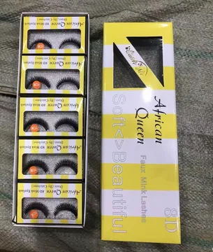 African Queen Soft Beautiful Faux Mink Lashes 8D