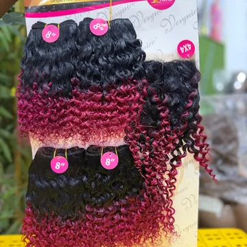 Very nice Bebe curls 8” with one part closure