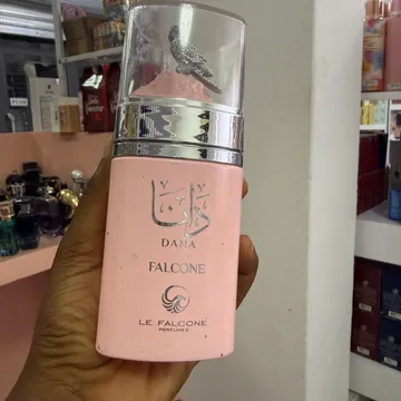 Dana Falcone Pink Perfume Bottle with Falcon Cap