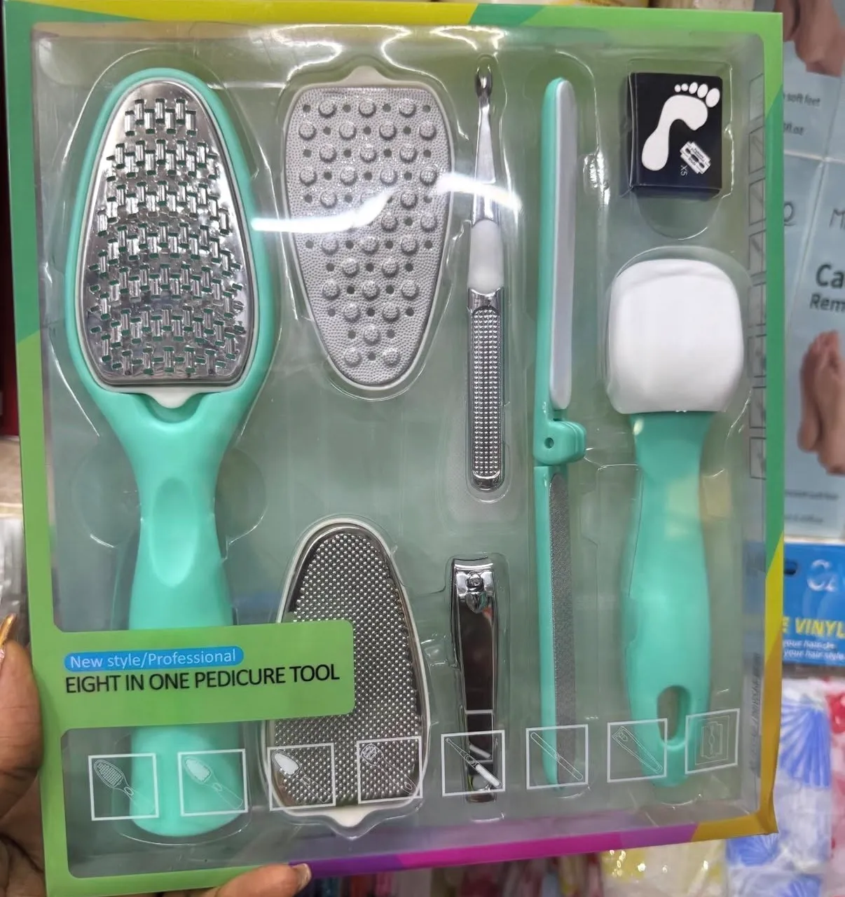 8 pc Pedicure Set