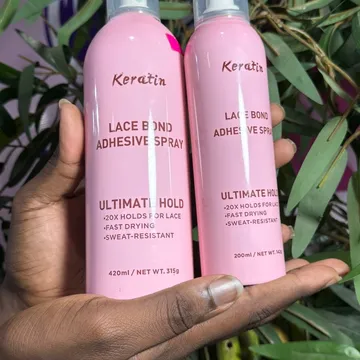 Keratin lace bond Adhesive spray