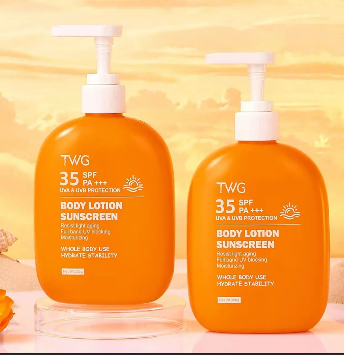 TWG sunscreen lotion