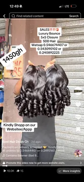 Luxury Bounce 5x5 Closure SDD Bouncy Wig