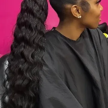 SUNDAY PROMO ✅‼️ DEEP WAVE PONY 30” Clip in