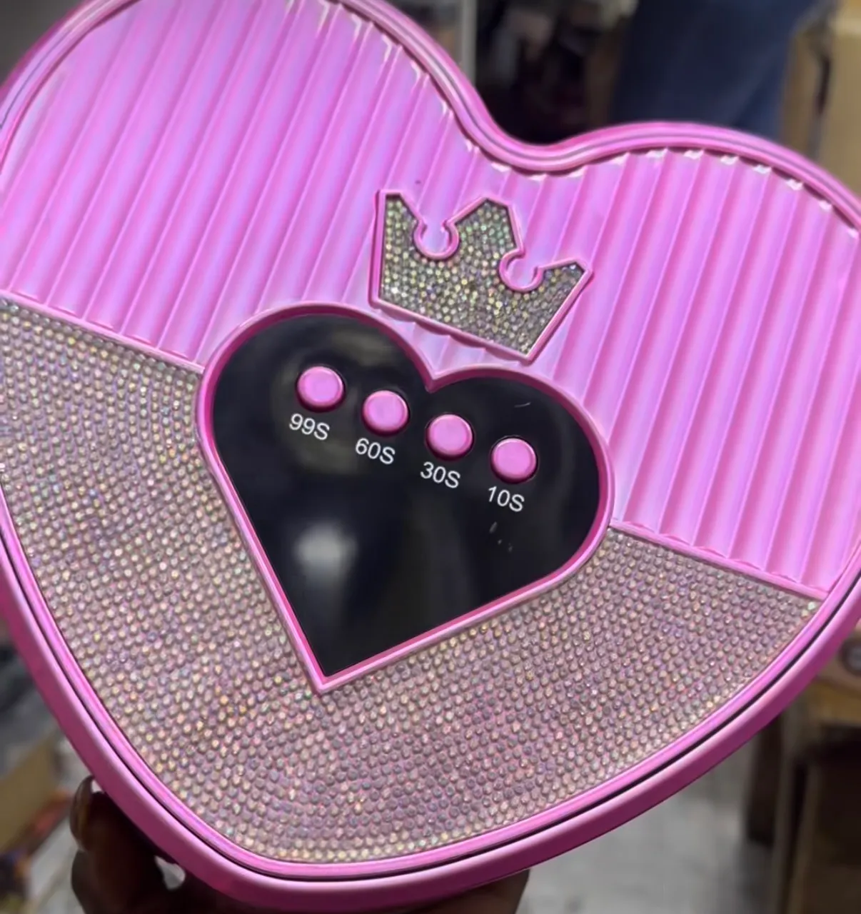 Sun BT-8 Rhinestone Pink UV Led Nail Lamp