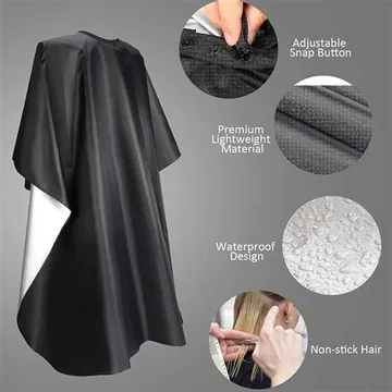 Plain Black Salon Cape