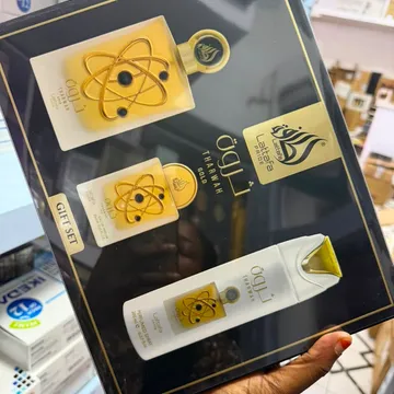 Lattafa Pride Tharwah Gold Gift Set Eau de Parfum Deodorant Spray