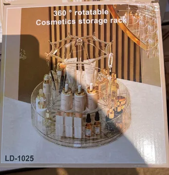 360 Degree Rotating Cosmetic Storage rack