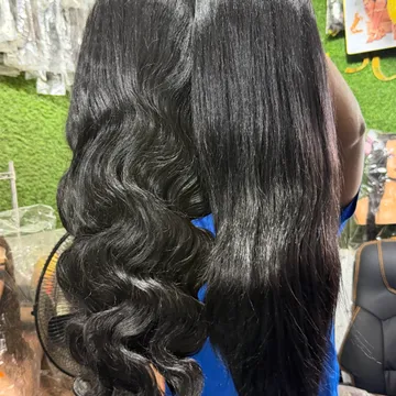 13x4 frontal wig cap. Body and straight blend