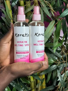 Keratin melting spray