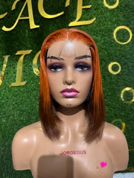 Glamorous Copper Straight with 4by4 closure
