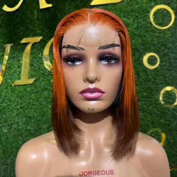 Glamorous Copper Straight with 4by4 closure
