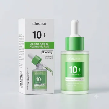 Kormesic Azelaic Acid 10+ Serum With Hyaluronic Acid for Reducing redness and soothing