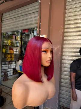 Wig LOLA 5x5 Closure Burgundy Bone Straight