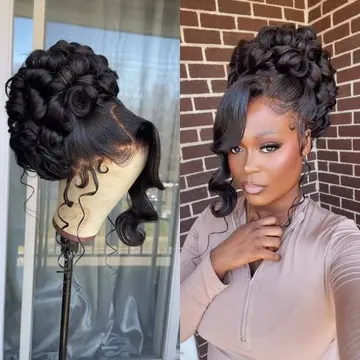 BRIDAL WIG FOR AN OCCASION FULL FRONTAL