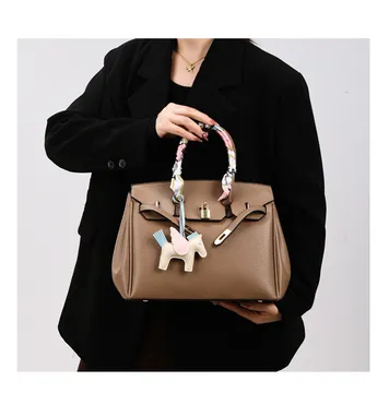 Khaki Hermes With Scarf 2 In 1 Bsg