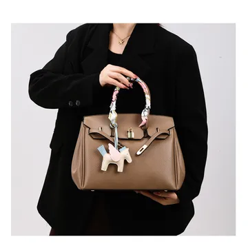 Khaki Hermes With Scarf 2 In 1 Bsg