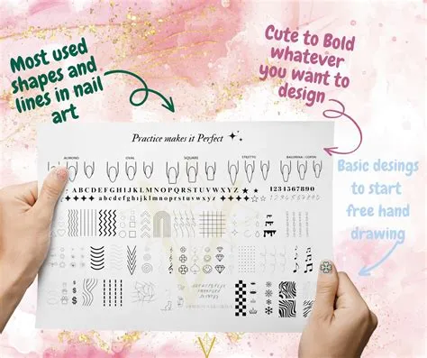 Silicon nail practice sheet