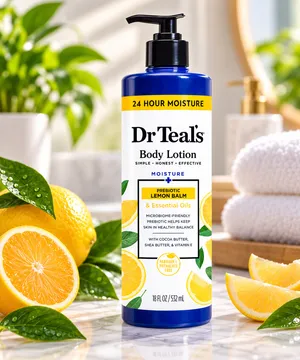 Dr Teal’s Prebiotic Lemon Balm Body Lotion – 532ml
