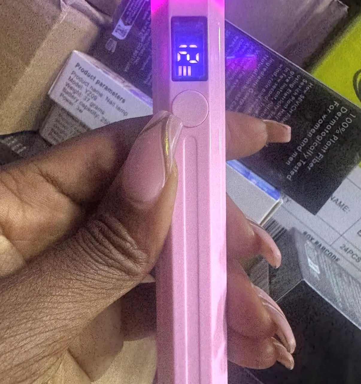 Rechargeable UV torch nail lamp