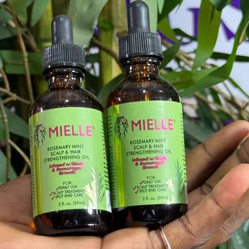 Mielle Rosemary mint scalp and hair straightening oil