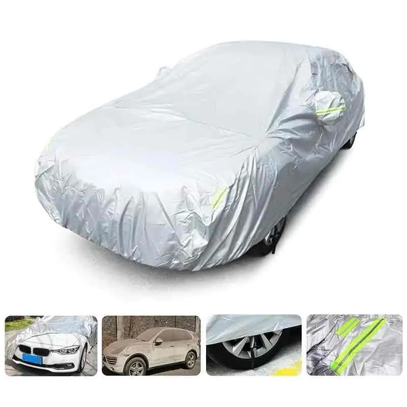 Universal Car Cover Sun UV Dust Resistant Protection Cover for Sedan