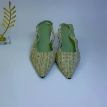 Heel 343 - ( Green/Blue) 1 and 1/2 inches heels
