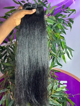 Silky human hair