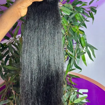 Silky human hair