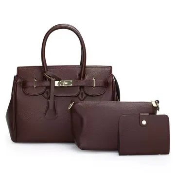 Coffee Brown Hermes Large Capacity 3 In 1 Bag