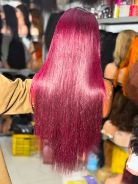 MC silky STW 13by4 wine. 💯 human hair, very soft can be bleached, dyed and permed.