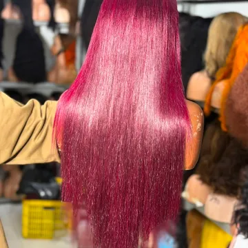 MC silky STW 13by4 wine. 💯 human hair, very soft can be bleached, dyed and permed.