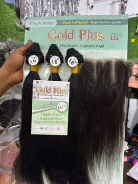 Gold Plus Virgin Remy Brazilian Human Hair