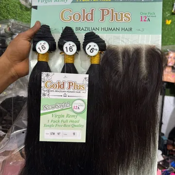 Gold Plus Virgin Remy Brazilian Human Hair