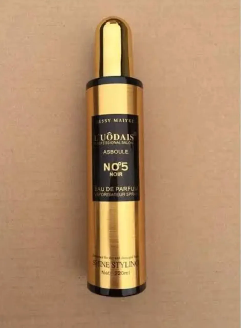 Jessy Maiyre LUODAIS Asboule No 5 Noir Eau de Perfume Shine Styling Spray.