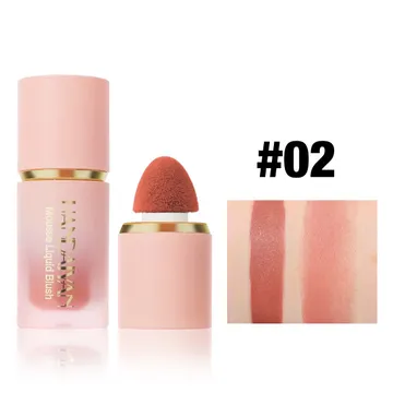Liquid blush Easy to blend Don’t leave cracks
