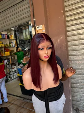 Wig Olivia 4x4 Closure Burgundy
