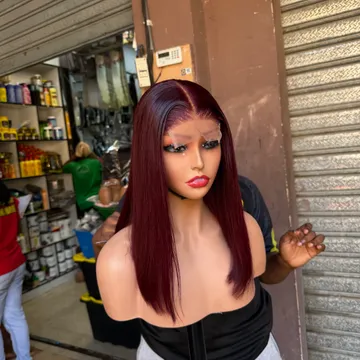 Wig Olivia 4x4 Closure Burgundy