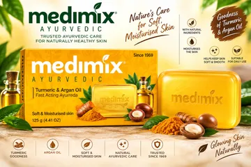 Medimix Ayurvedic Turmeric & Argan Oil Soap – 125g
