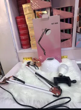 Rose Gold and White Clip Lamp MT 800
