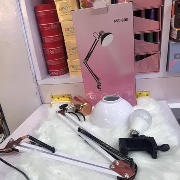 Rose Gold and White Clip Lamp MT 800